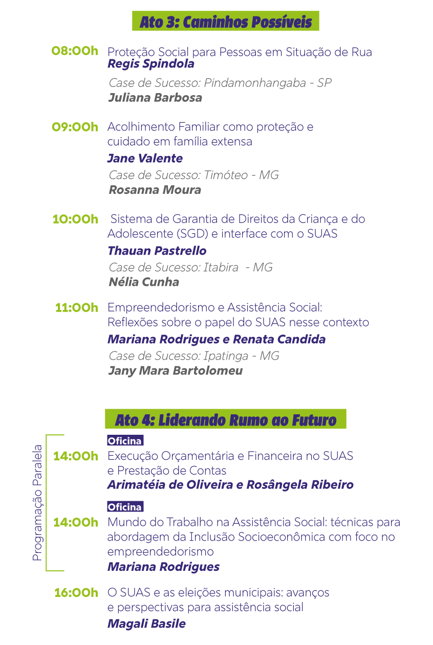 programação SUAS 360 Dia 02